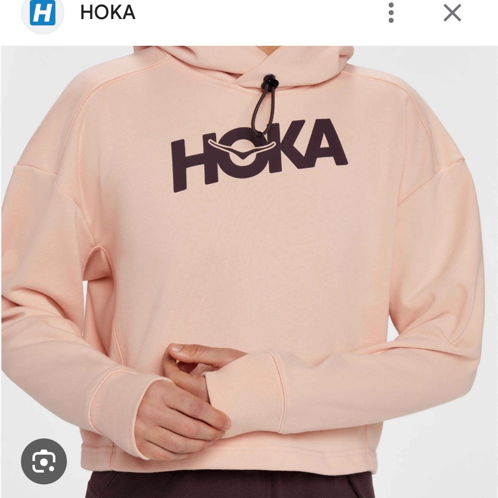 Hoka One One light pink Cropped Pullover